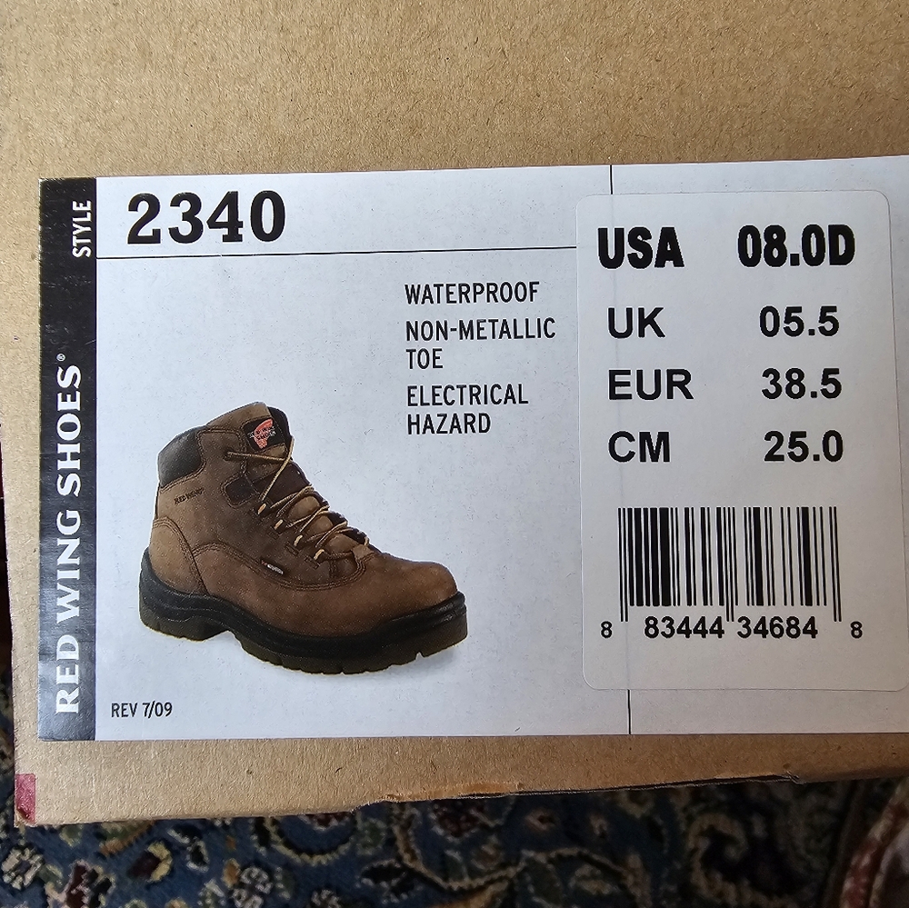 Women's safety toe boot - Red Wing Shoes size 8D - Picture 6 of 6